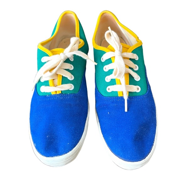 Vintage ESPRIT Canvas Sneakers / USW 6 / GC+ / Retro 80s 90s Colorblock Kidcore - Picture 2 of 4